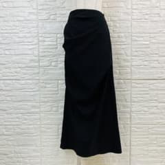 AIC. ドレープロングスカート 黒系 Fのサムネイル