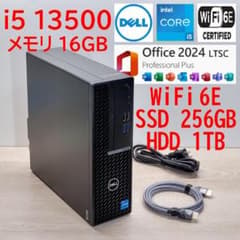 i5 13500【管293】WiFi 6E／16GB／SSD256G／HDD1Tのサムネイル