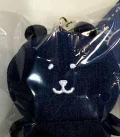 ナガノキャラクターズ　ナガノマーケット　デニムなくまマスコット（ブルー）