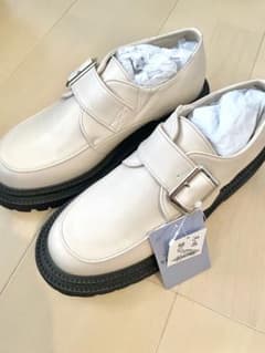 【未使用】しまむら おかだゆり ローファー L アイボリー　モンクのサムネイル
