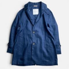 美品 マッキントッシュ リネン ステンカラーコート ベンチレーション