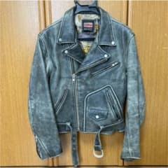 マツオカミルクティー様専用　ダブルライダースジャケット　革　メンズ　Mのサムネイル