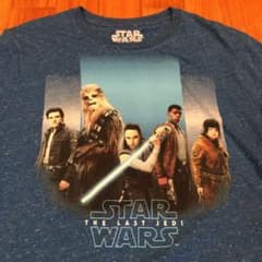 일본 미발매 STAR WARS THE LAST JEDI 티셔츠 L 사이즈