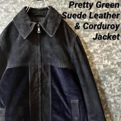 Pretty Green スエード ライダース ブリティッシュ プリティグリーン 