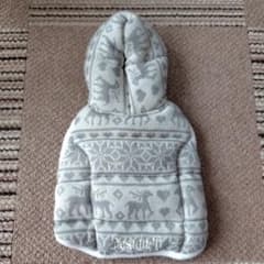 designf　犬用フード付きジャケット 　Sサイズ グレーのサムネイル