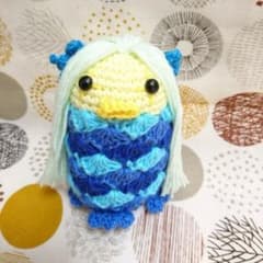 ＊ハンドメイド＊アマビエ様 あみぐるみのサムネイル