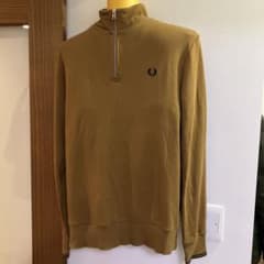 最終値下げ！ フレッドペリー マスタード キャメル ハーフジップ 