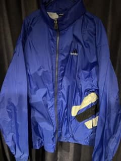 adidas ナイロンジャケット XL 青のサムネイル