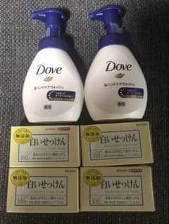 DOVE 泡ハンドケアウォッシュと無添加石鹸のサムネイル