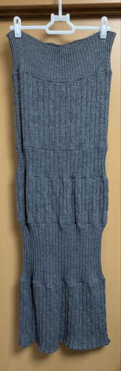 トリココムデギャルソン 切替デザイン チューブトップ ニット