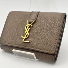 美品】サンローラン 6連キーケース YSL ロゴ グレインレザー