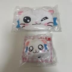 とっとこハム太郎　ハムちゃんずぬいぐるみヘアクリップ　ポーチ　リボンちゃん