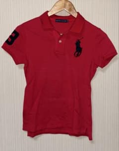 【RALPH LAUREN】赤 ポロシャツのサムネイル