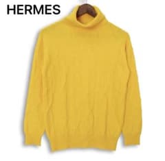 a*°様 【HERMES】エルメスタートルネックニットイエロ 34カシミヤ混上品のサムネイル