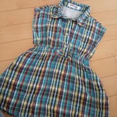 BUZZ FUZZ 민소매 체크 원피스