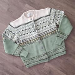 used ノルディック カーディガン グリーンのサムネイル