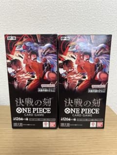 新品・未開封】ワンピースカードゲーム 決戦の刻 テープ付き 2BOX