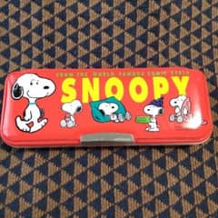 美品　レア　SNOOPY トンボ鉛筆 両面開き 筆箱 昭和レトロ　当時物のサムネイル