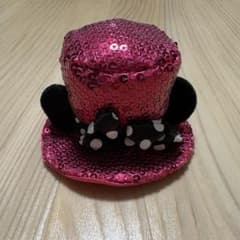 ディズニー ミニー スパンコール ミニハット ヘアクリップ パッチンのサムネイル