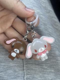 シュガーバニーズ めじるしアクセサリー しろうさ　　　　くろうさのサムネイル