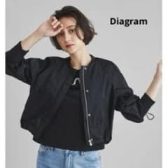 美品✨ダイアグラム　タフタノーカラーブルゾン　グレースコンチネンタル 美品✨ダイアグラム タフタノーカラーブルゾン グレースコンチネンタル