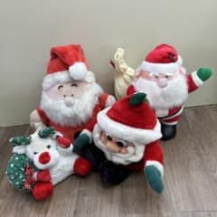 3F 4点豪華セット クリスマス ぬいぐるみ サンタクロース トナカイ 3F 4点豪華セット クリスマス ぬいぐるみ サンタクロース トナカイ