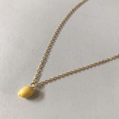 新品 レモン ミニチュアくだものネックレスのサムネイル