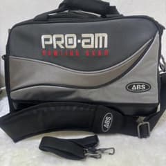 ABSブランドの「PRO-am」ボウリングバッグ（キャスター付き） 希少】ABS PRO-am ボウリングバッグ 2個用 カート キャスター付き