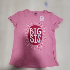 Old Navy BIG SIS Tシャツ ピンク 4Tのサムネイル