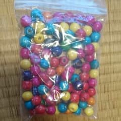 ウッドビーズ100個のサムネイル