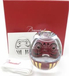 【新品未使用品】‼️再お値下げ‼️バカラ ダルマ　クリスタル置物 新品未使用品】‼️最終再お値下げ‼️バカラ ダルマ クリスタル
