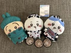 ちいかわ ハロウィン がま口 ポーチ 3種 セット　フラダンスちいかわプロモ付きのサムネイル