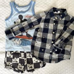 zara ザラ GAP ミッキー　シャツ　ハーフパンツのサムネイル
