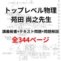 東進 苑田尚之先生 トップレベル物理(ハイレベル物理) 板書ノート