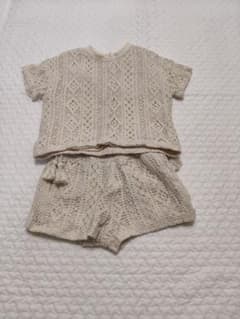 レース トップス ショートパンツ セットアップのサムネイル