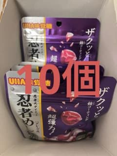 忍者めし 鉄の鎧 グレープ味 10個　賞味期限2025.1のサムネイル