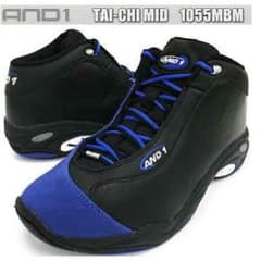 AND1 バッシュ タイチミッド taichi mid 青 黒のサムネイル