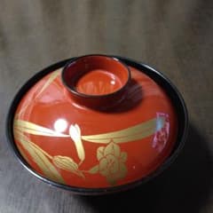 漆器 蓋付き椀 金彩水仙文様 伝統工芸 - メルカリ