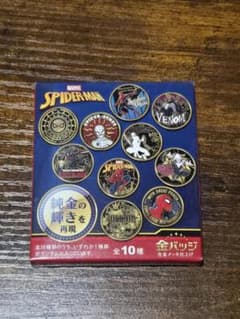 MARVEL スパイダーマン 金バッジ 缶バッチのサムネイル