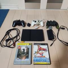 PlayStation 2 본체와 컨트롤러 정크품 게임 2개 세트