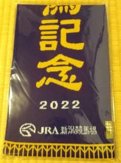 【限定品】新潟競馬場　オリジナルニットタオル　新潟記念　JRAのサムネイル