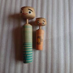 創作こけし 2体 河童のこけし 昭和レトロ - メルカリ