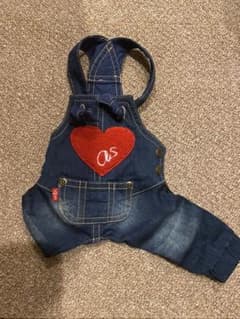 ハートサロペット　犬　服　asknowasdewan 0 アズノゥアズ　デワンのサムネイル