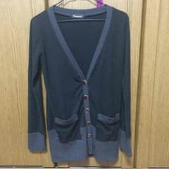 カーディガン 黒×ゴールドボタン SALE☆のサムネイル