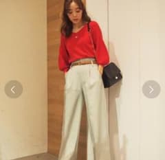 未使用 ダズリン ヴィンテージフラワー ニット レッドのサムネイル