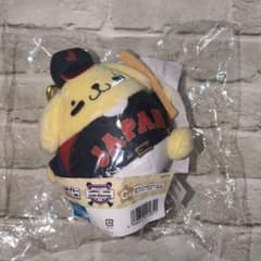 タイトーくじ 侍ジャパン×サンリオ ポムポムプリンカラビナ付ぬいぐるみ 野球日本代表「侍ジャパン」と「サンリオキャラクターズ」のコラボくじ