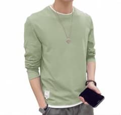 Tシャツ メンズ カットソー ロンT 長袖 カジュアル XL