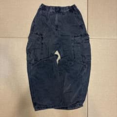 ワイドシルエット カーゴパンツ ブラックのサムネイル
