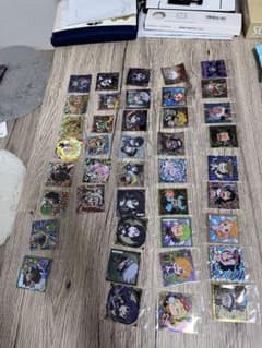 ウエハースステッカーまとめ売り43枚セット鬼滅の刃ドラゴンボールナルトワンピースのサムネイル