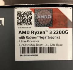 即日発送Ryzen3 2200 完品○のサムネイル
